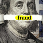 Trump FREEZES Funds — Massive Fraud! Dollar bill with fraud text overlay