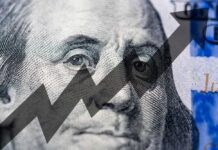 Electric Bills Surge: Hidden Inflation Threat Close-up of a hundred-dollar bill with an upward trend graphic overlay