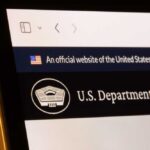 Pentagon’s Silent Pullback Sparks Fury Close-up of a government website displaying the U.S. Department of War