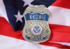 Trump Gambles: Outsider Tapped To Run ICE ICE officer badge placed on an American flag