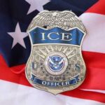 Trump Gambles: Outsider Tapped To Run ICE ICE officer badge placed on an American flag